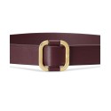 Women's Leather Slide-Buckle Belt