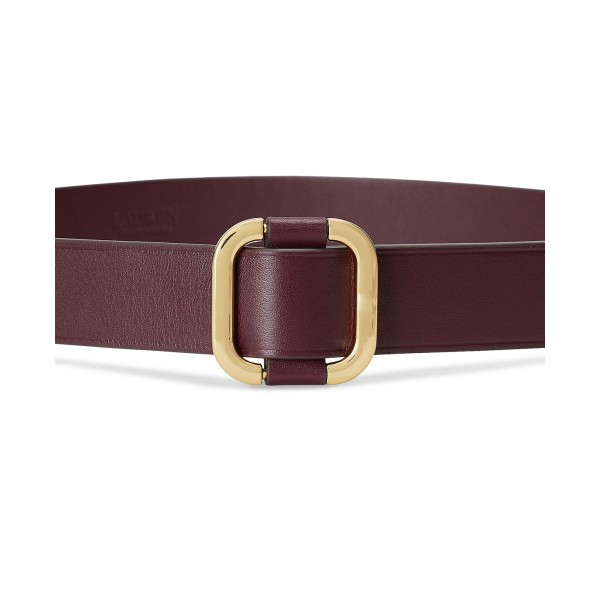 Women's Leather Slide-Buckle Belt