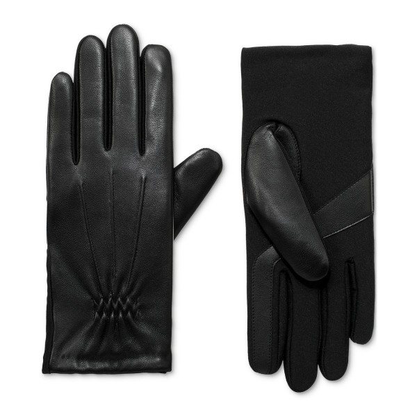 Women's Stretch Leather Touchscreen Gloves