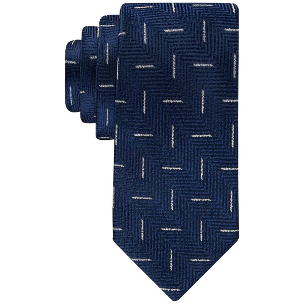 Men's Herringbone Geo-Print Tie