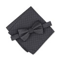 Men's 2-Pc. Neat Pre-Tied Bow Tie & Pocket Square Set