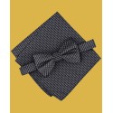 Men's 2-Pc. Neat Pre-Tied Bow Tie & Pocket Square Set