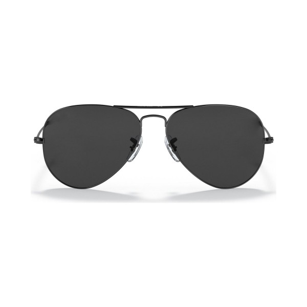 Unisex Aviator Total Black Polarized Sunglasses