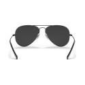 Unisex Aviator Total Black Polarized Sunglasses