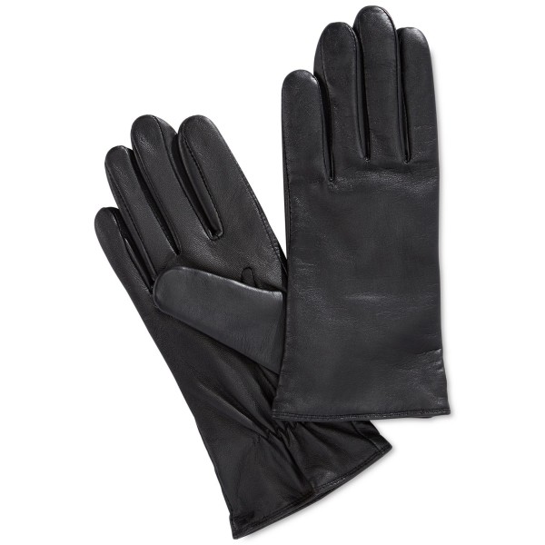 Cashmere Lined Leather Tech Gloves