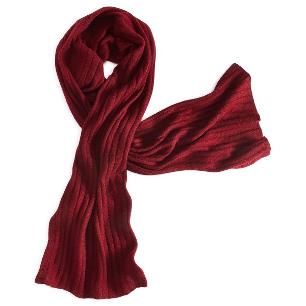 Ribbed 100% Cashmere Scarf