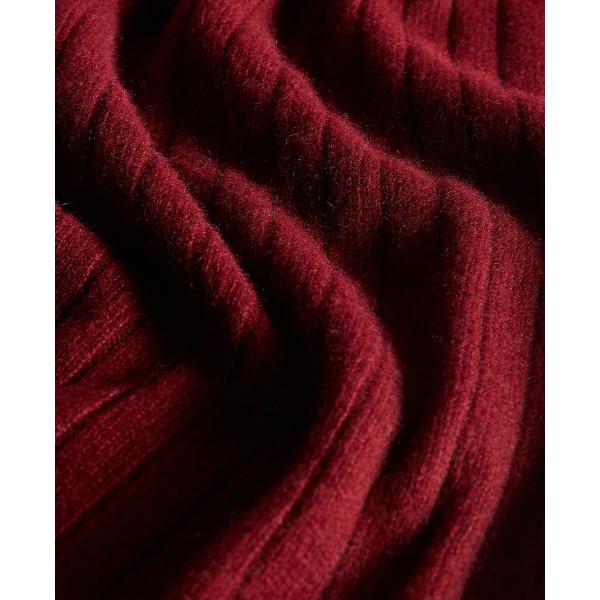 Ribbed 100% Cashmere Scarf