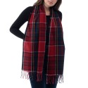 Women's Soft Plaid Fringe-Trim Scarf