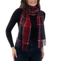 Women's Soft Plaid Fringe-Trim Scarf