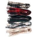 Women's Soft Plaid Fringe-Trim Scarf